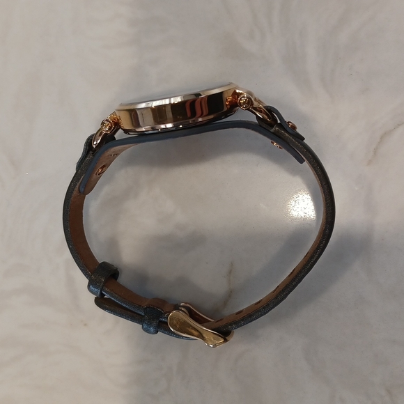 Fossil Georgia Smoke Leather Watch - Picture 2 of 7